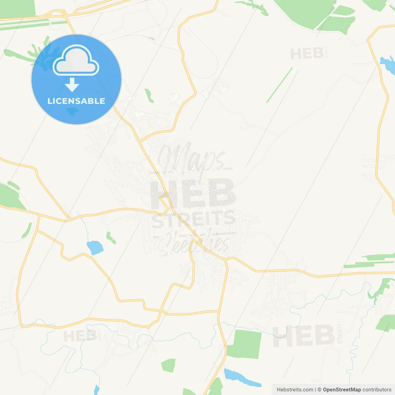 Sorokyne, Ukraine Vector Map - Classic Colors