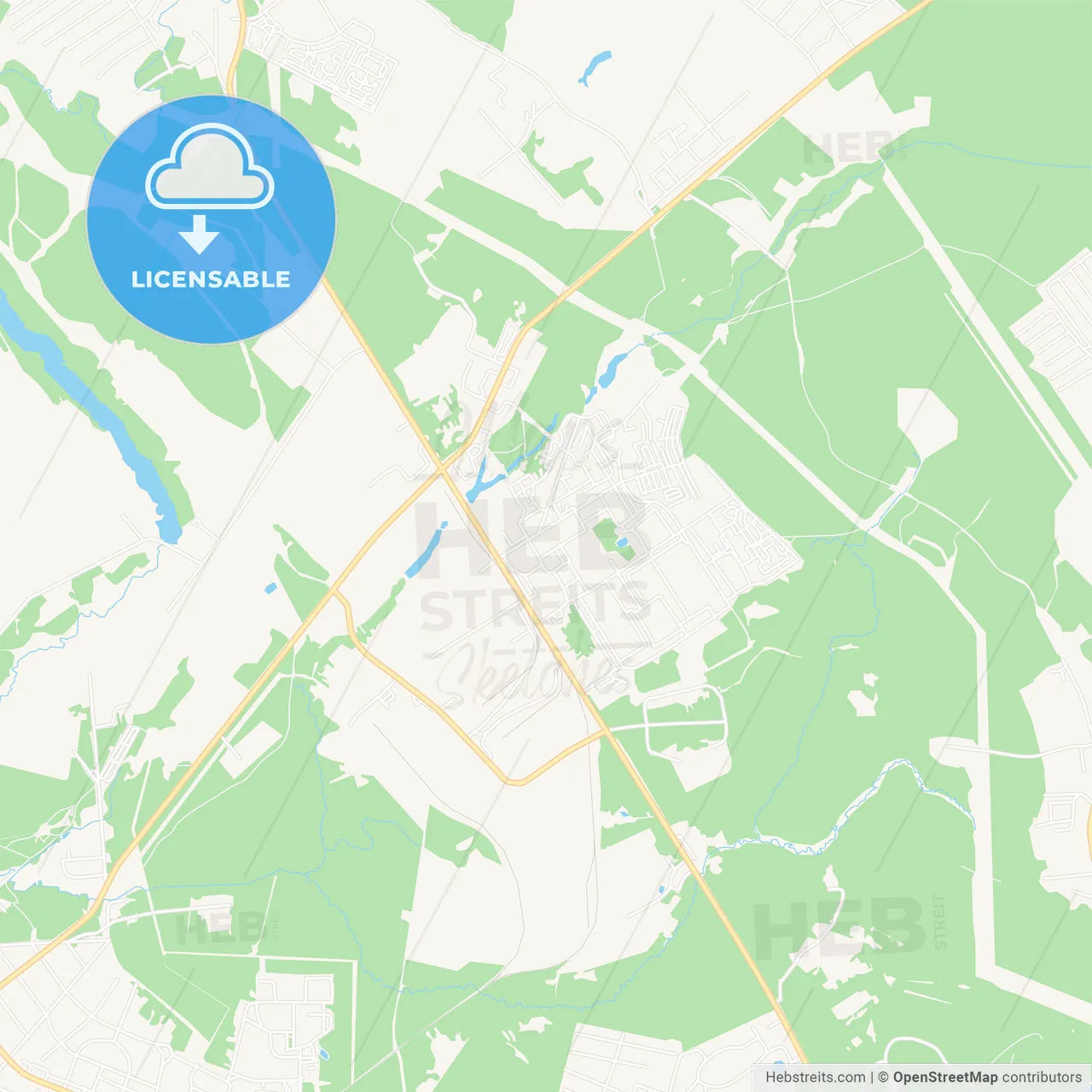 Sertolovo, Russia Vector Map - Classic Colors