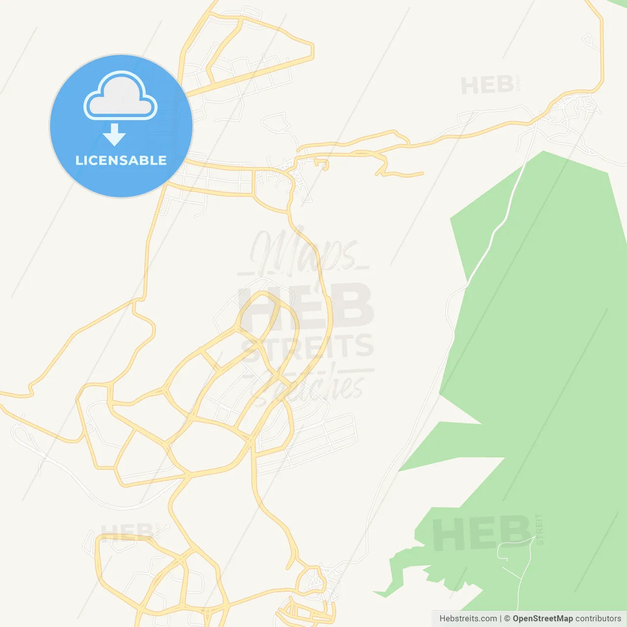 Dilovasi, Turkey Vector Map - Classic Colors