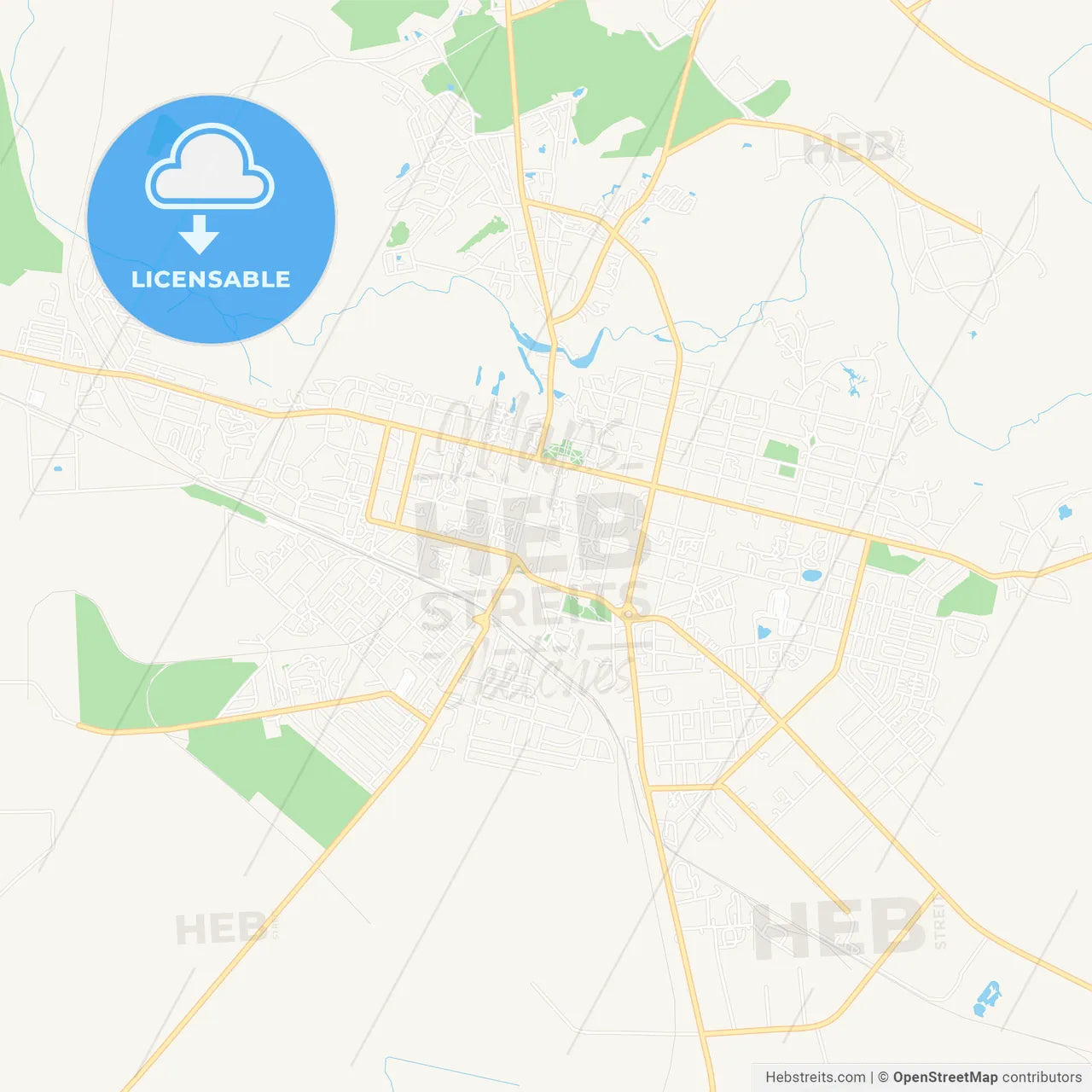 Pryluky, Ukraine Vector Map - Classic Colors