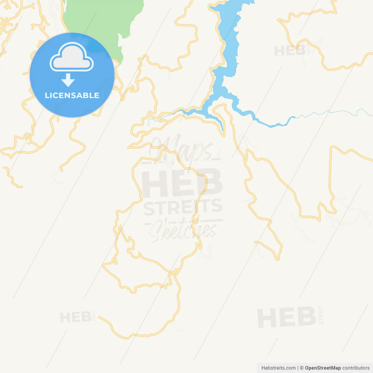 Basiskele, Turkey Vector Map - Classic Colors