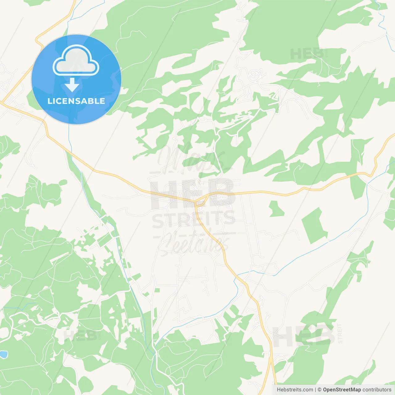 Calvia, Spain Vector Map - Classic Colors