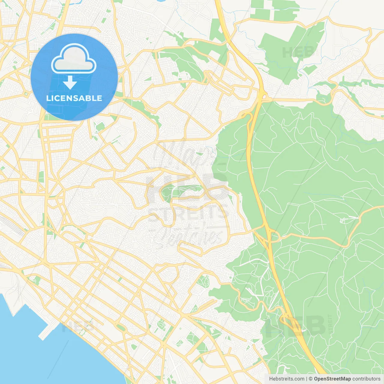 Sykies, Greece Vector Map - Classic Colors