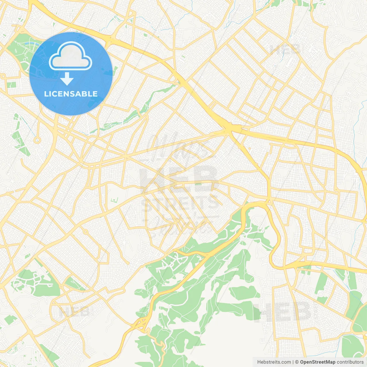 Agia Paraskevi, Greece Vector Map - Classic Colors