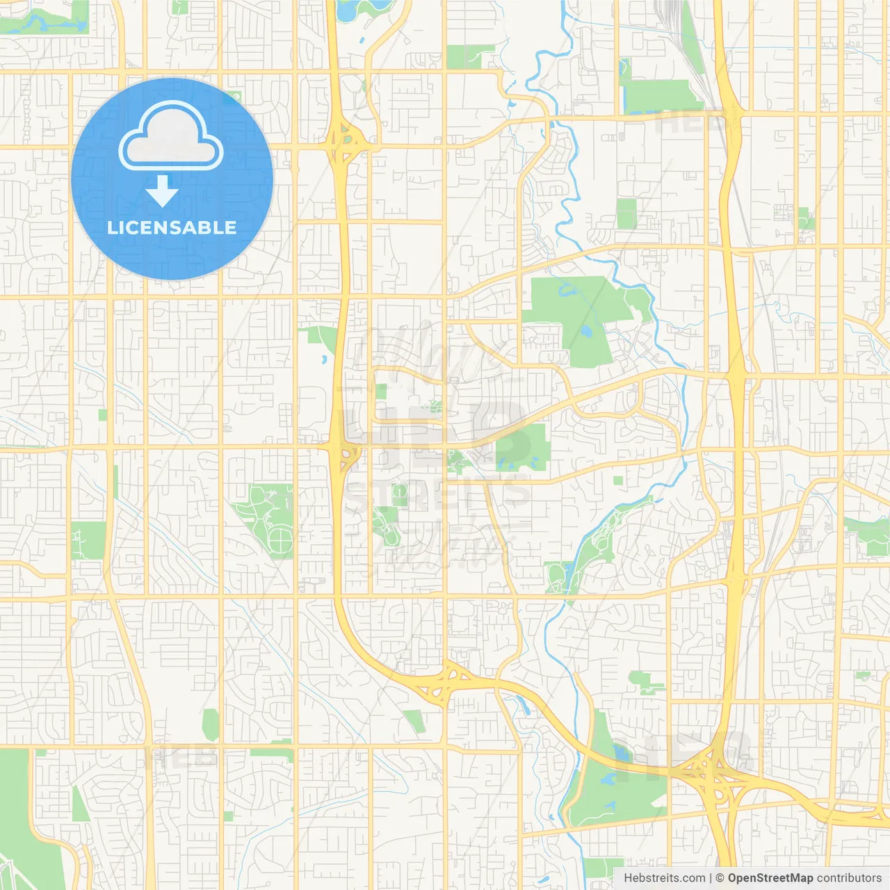 Empty vector map of Taylorsville, Utah, USA