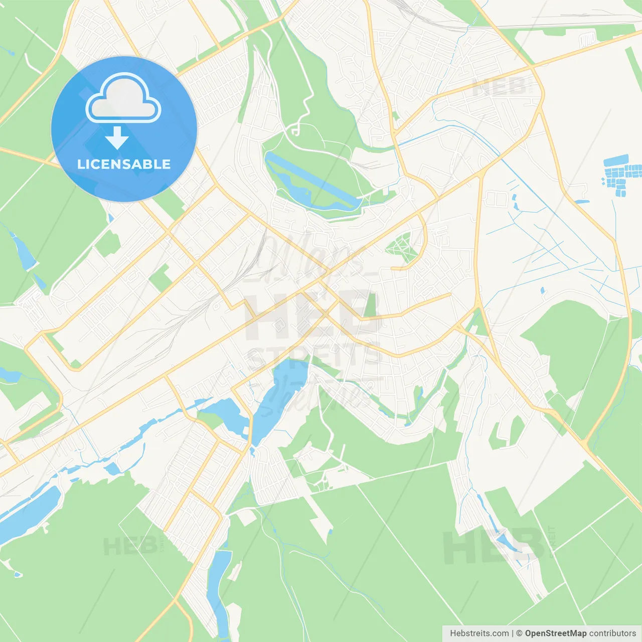 Balti, Moldova Vector Map - Classic Colors