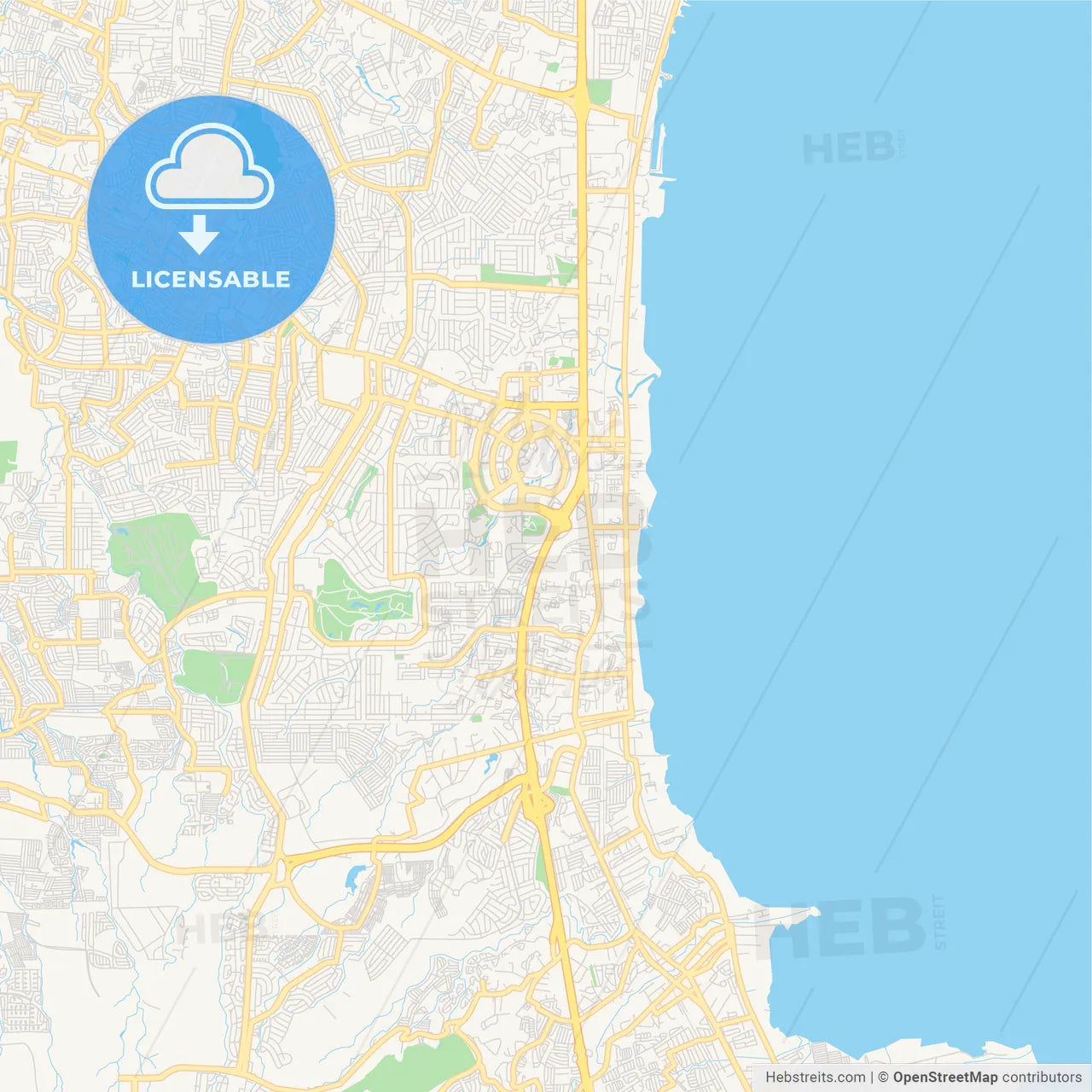 Printable street map of Muntinlupa, Philippines