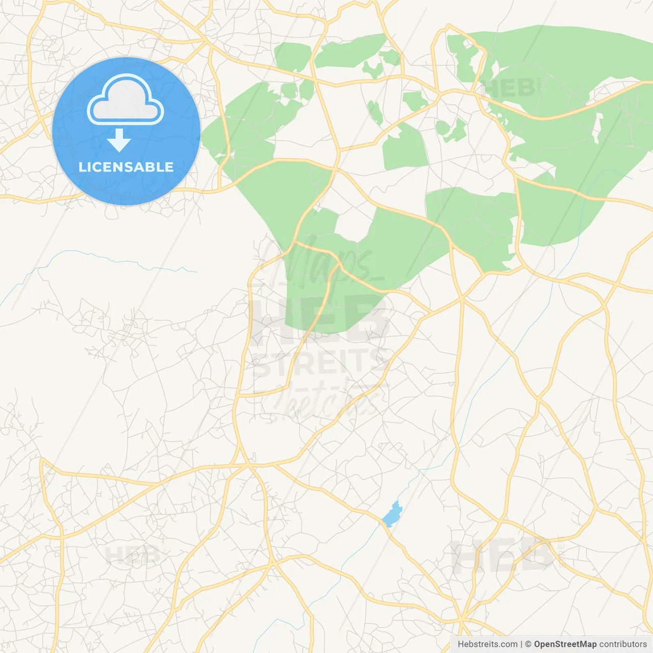 Printable street map of Amaigbo, Nigeria