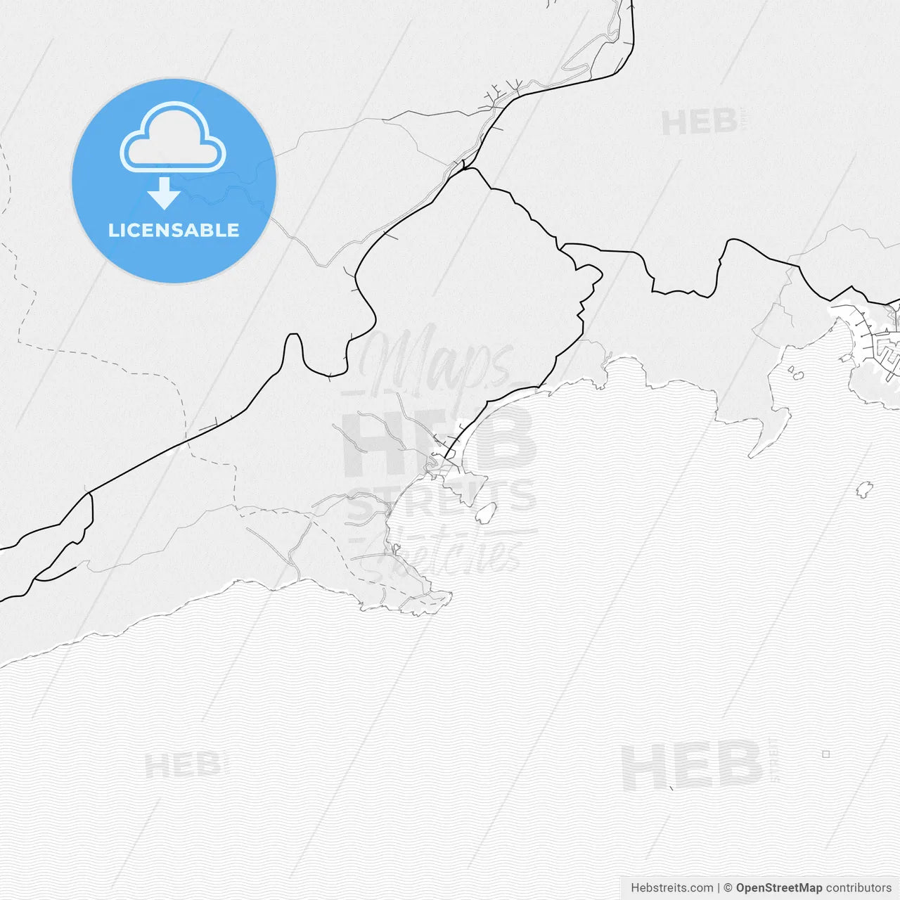Vector PDF map of Trindade, Brazil