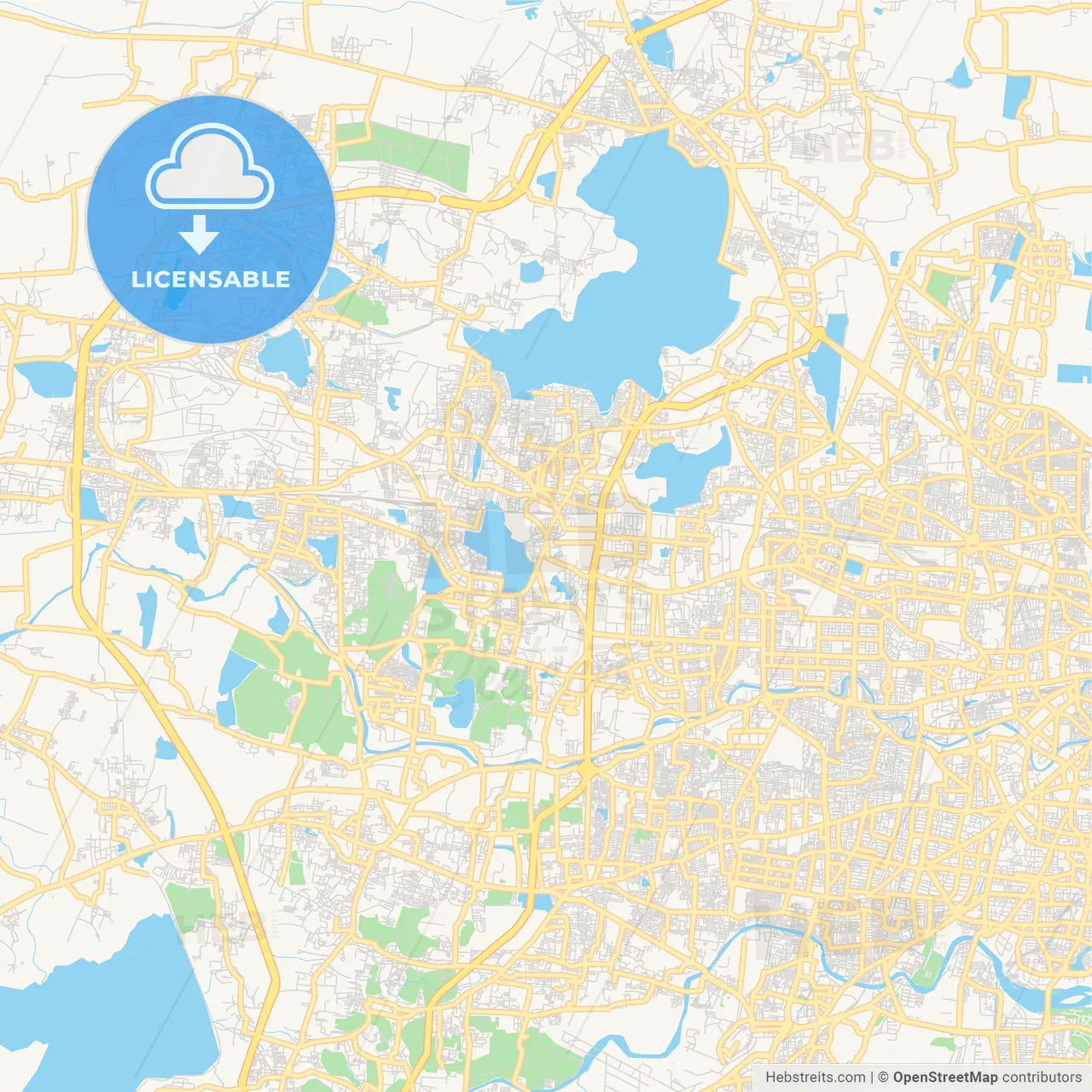 Printable street map of Ambattur, India