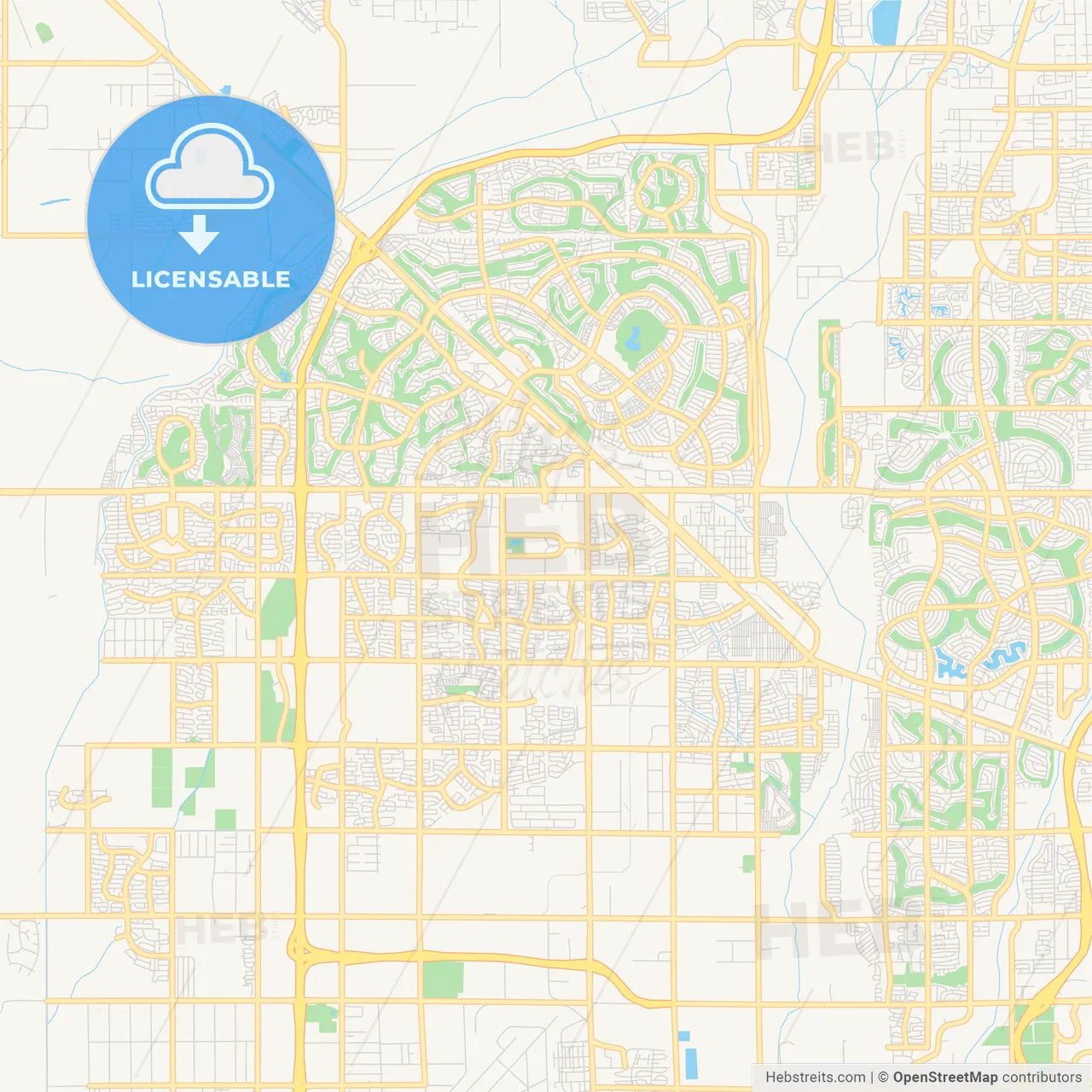 Empty vector map of Surprise, Arizona, USA