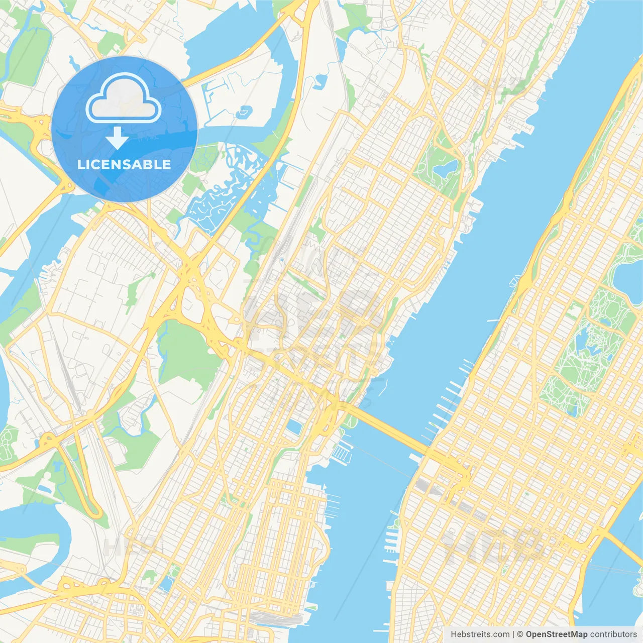 Empty vector map of Union City, New Jersey, USA