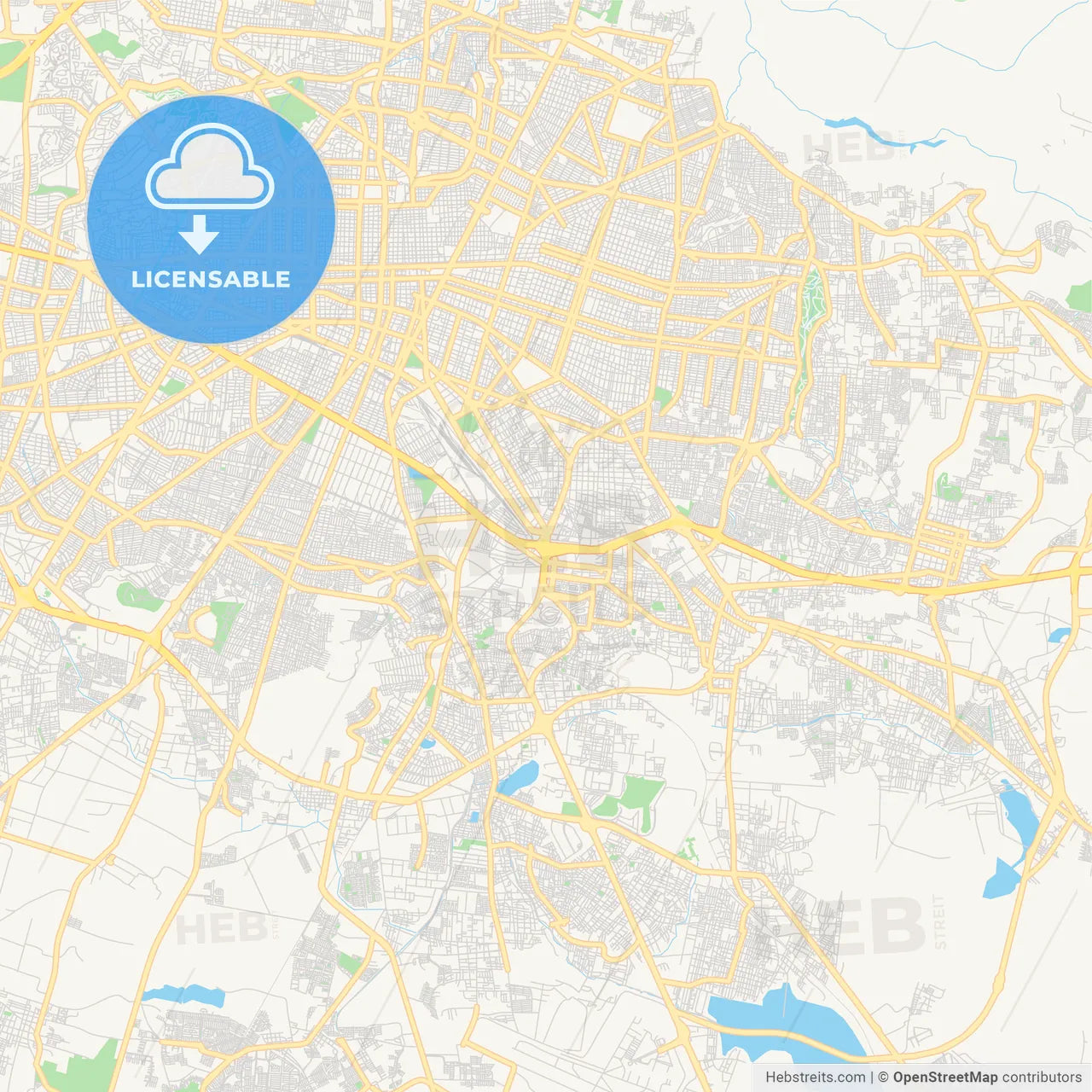 Empty vector map of Tlaquepaque, Jalisco, Mexico