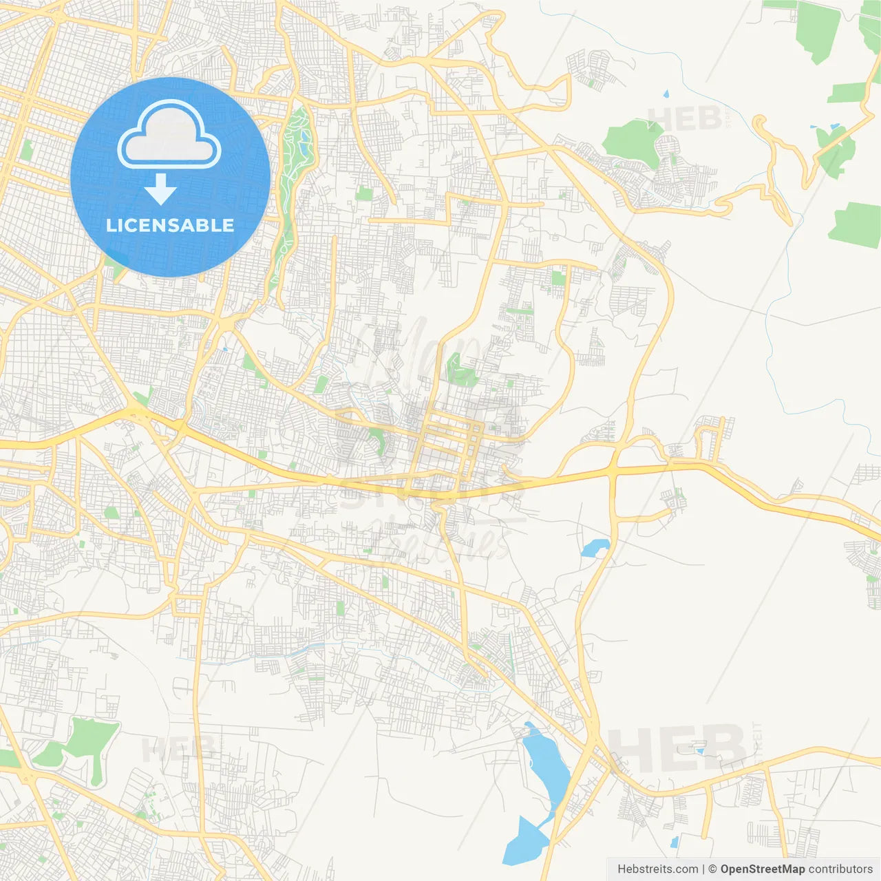 Empty vector map of Tonalá, Jalisco, Mexico