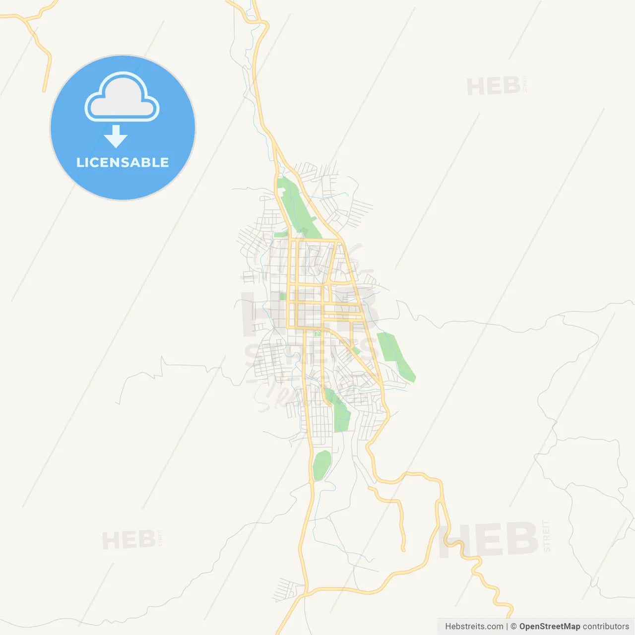 Empty vector map of Jinotega, Jinotega, Nicaragua