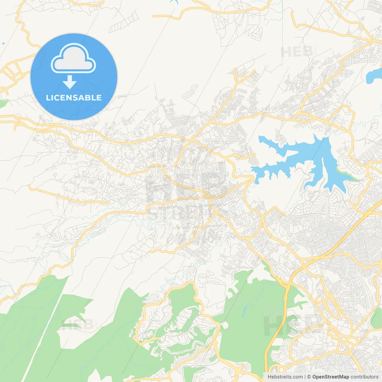 Empty vector map of Ciudad Nicolás Romero, México, Mexico