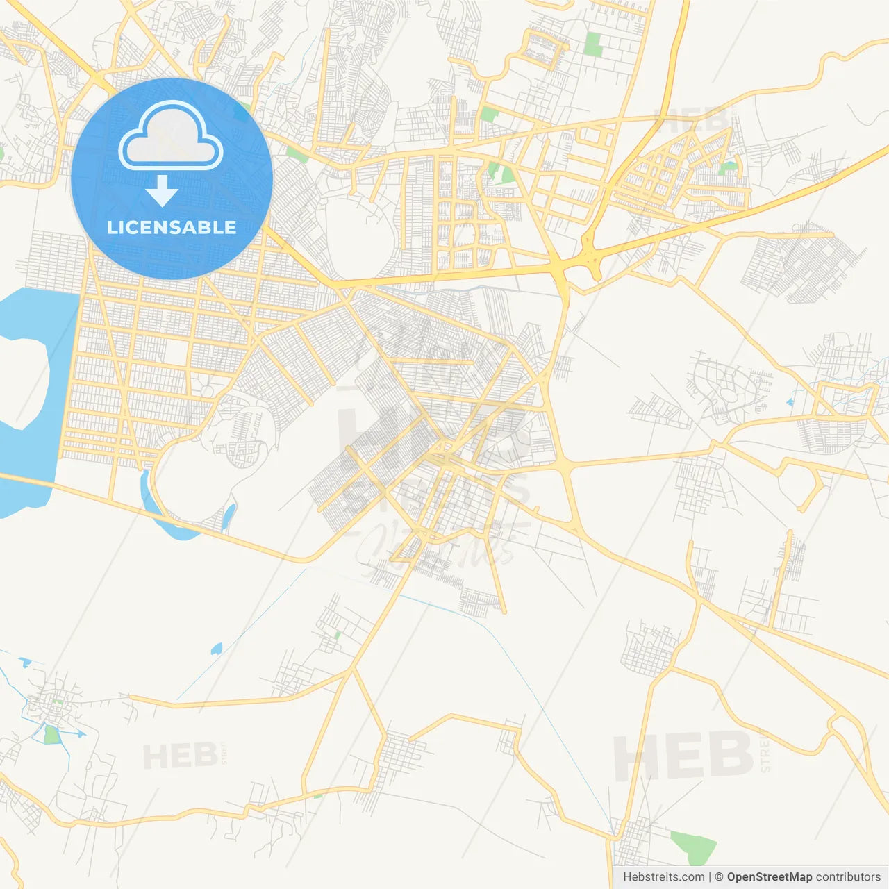 Empty vector map of Chalco de Díaz Covarrubias, México, Mexico