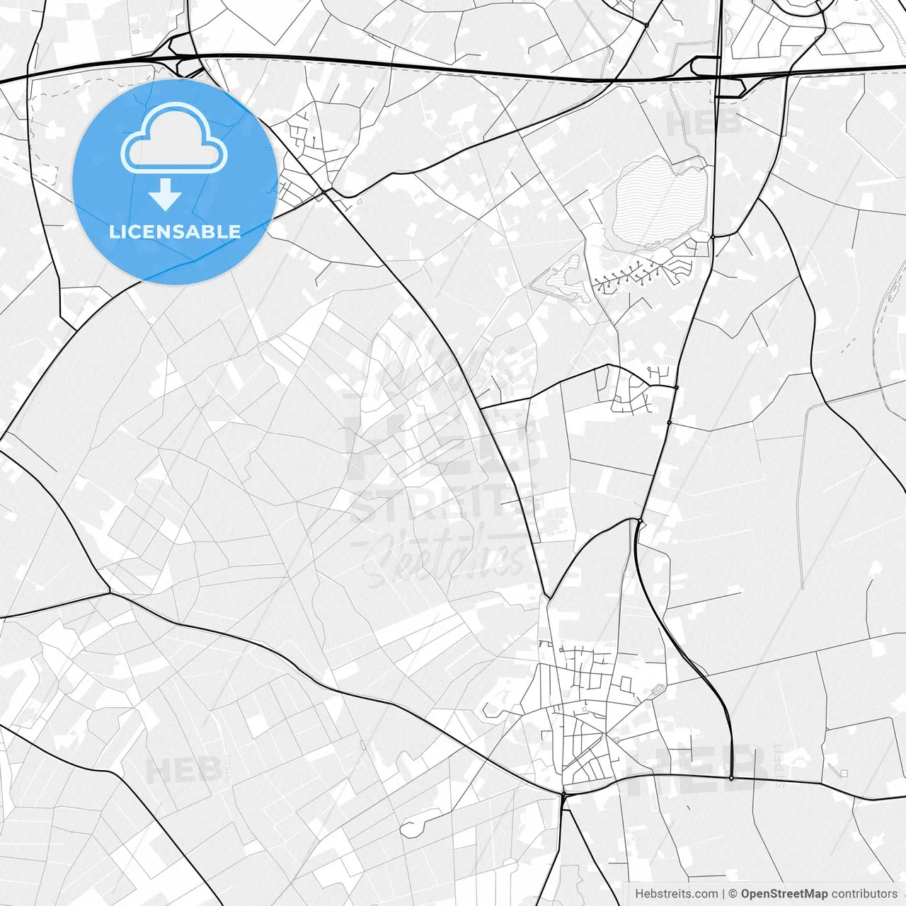 Vector PDF map of Montferland, Netherlands