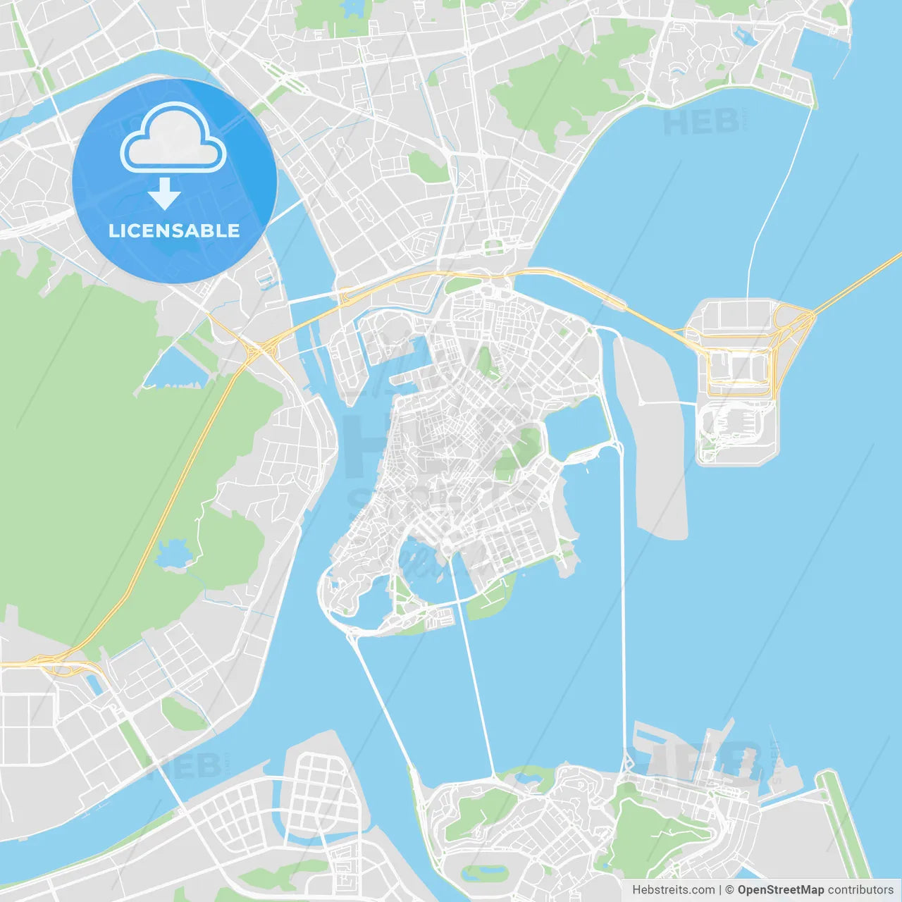 Printable map of Macau, Macau