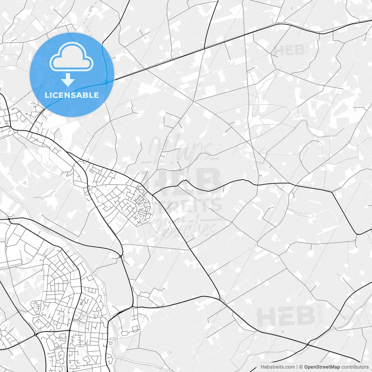 Vector PDF map of Oude IJsselstreek, Netherlands