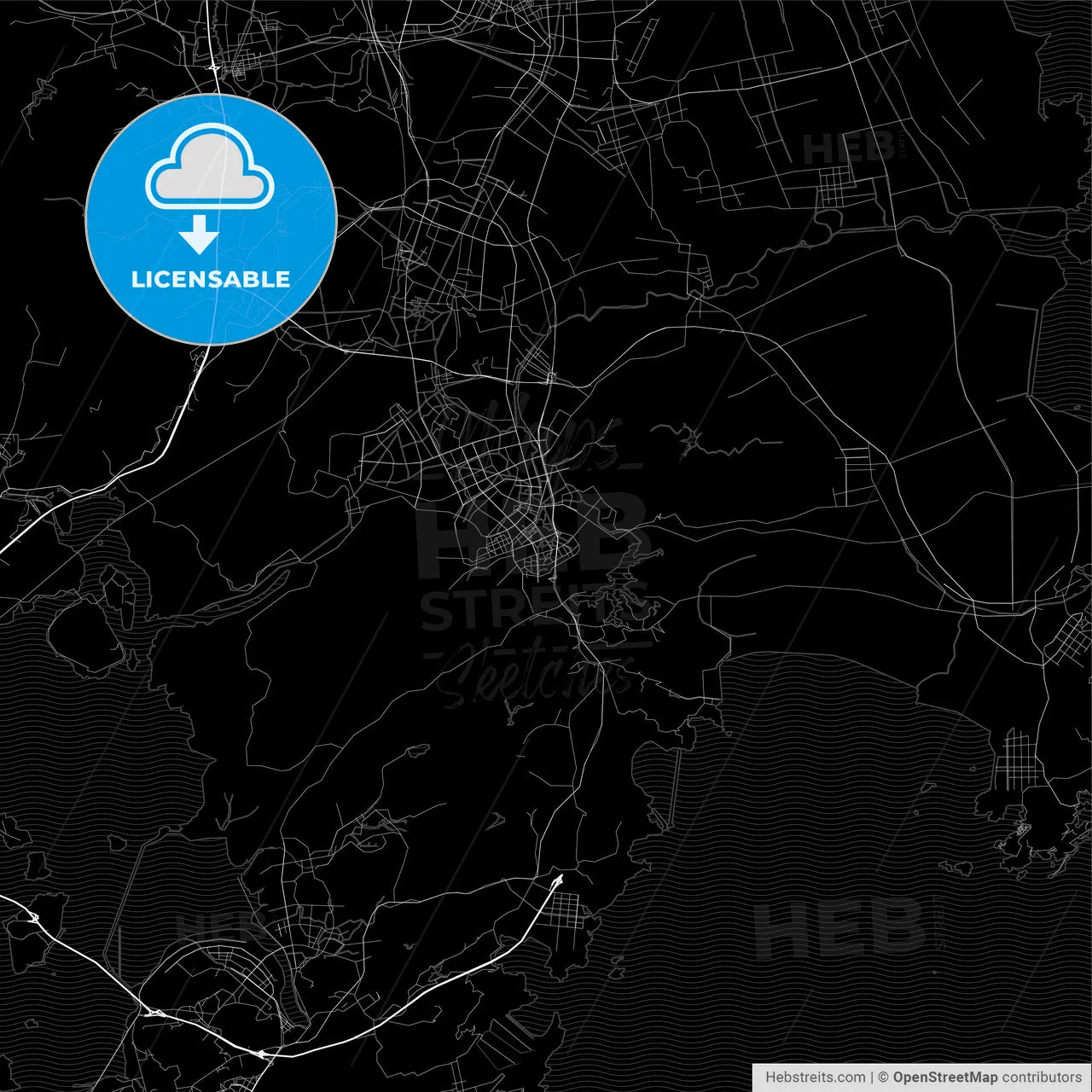 Area map of Wenling, China, Province Zhejiang