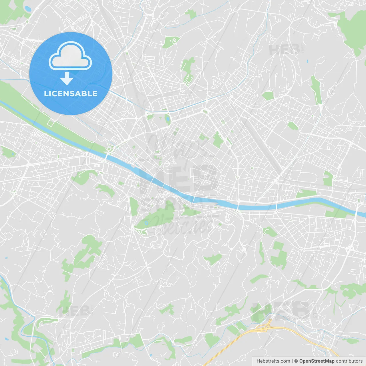Printable map of Florence, Italy