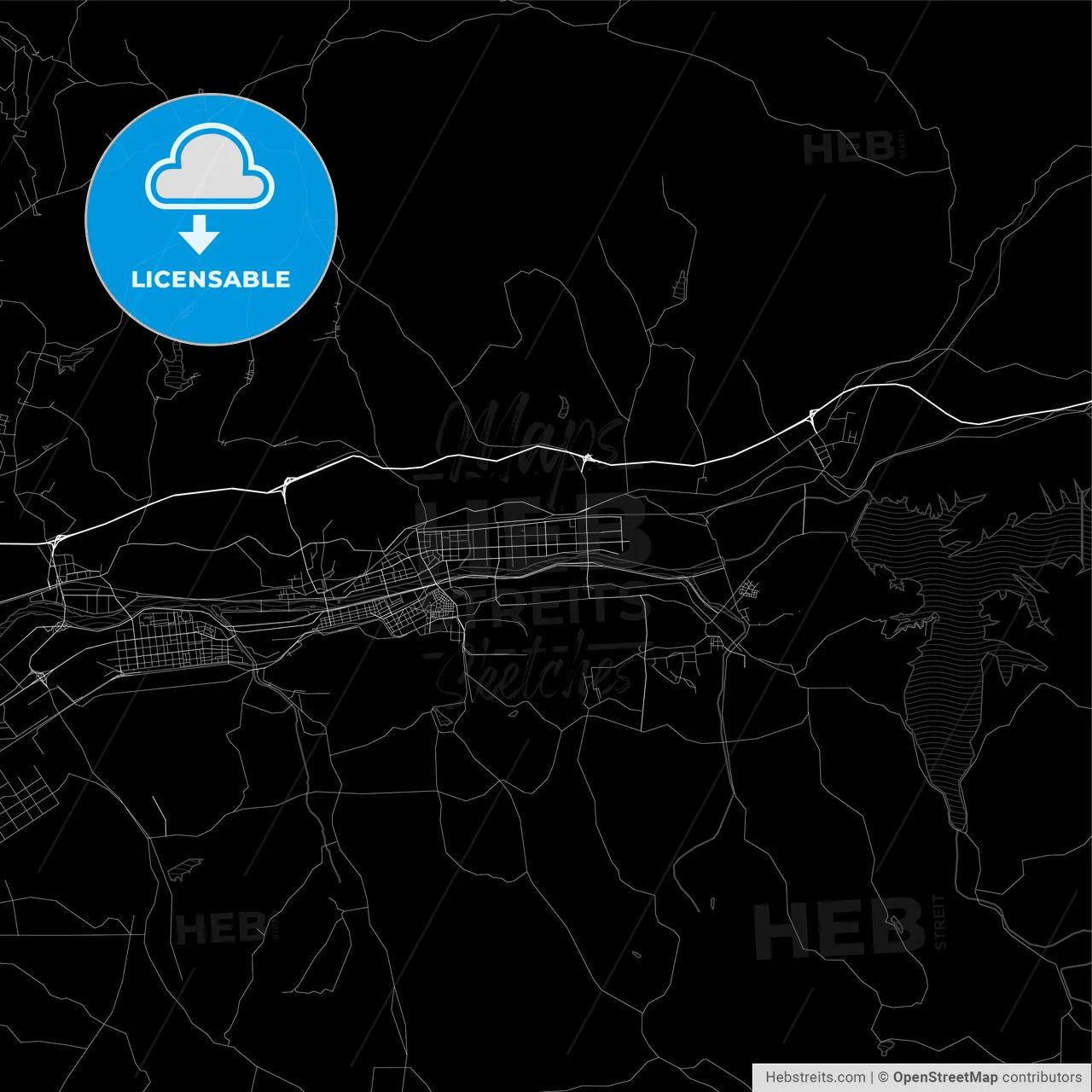 Area map of Fushun, China, Province Liaoning