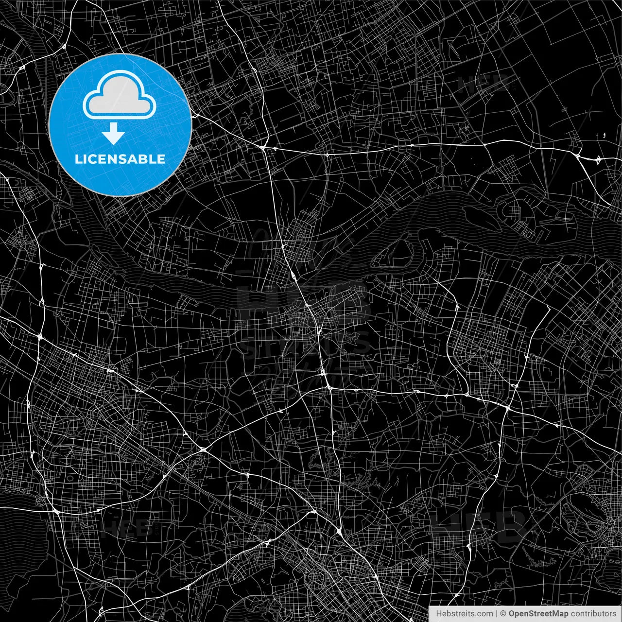 Area map of Jiangyin, China, Province Jiangsu