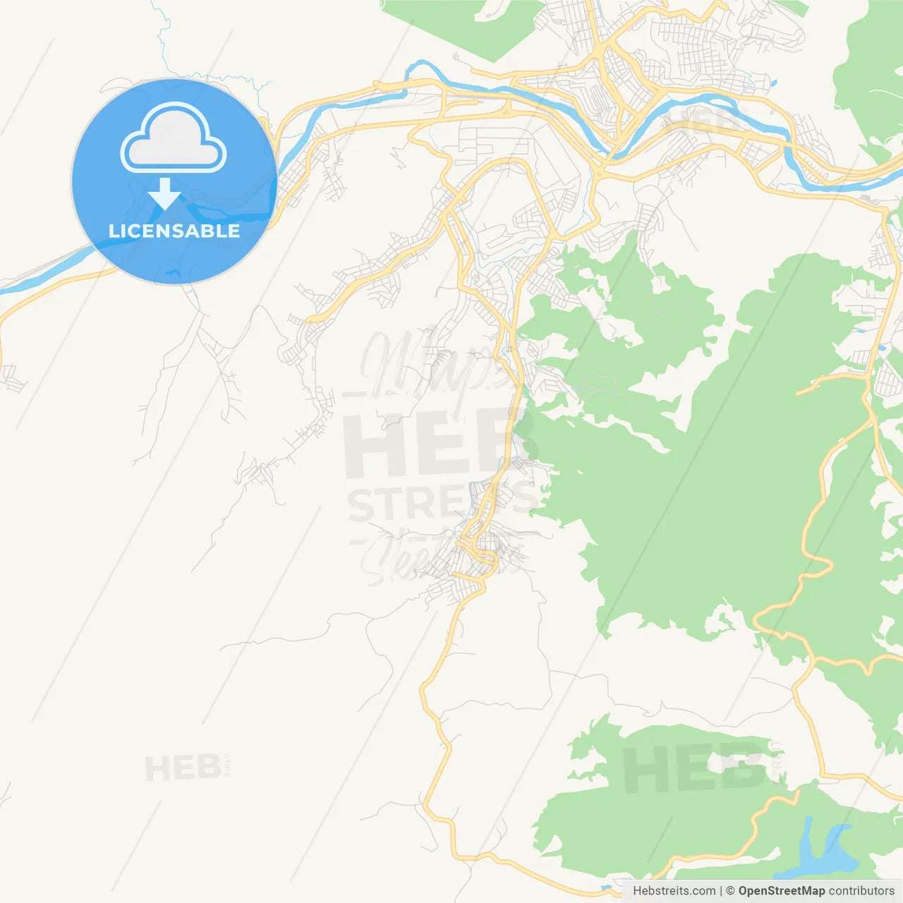 Printable street map of Timoteo, Brazil