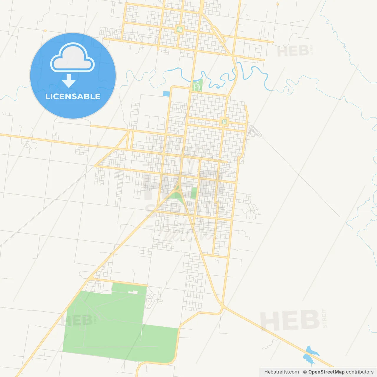 Printable street map of Reconquista, Argentina