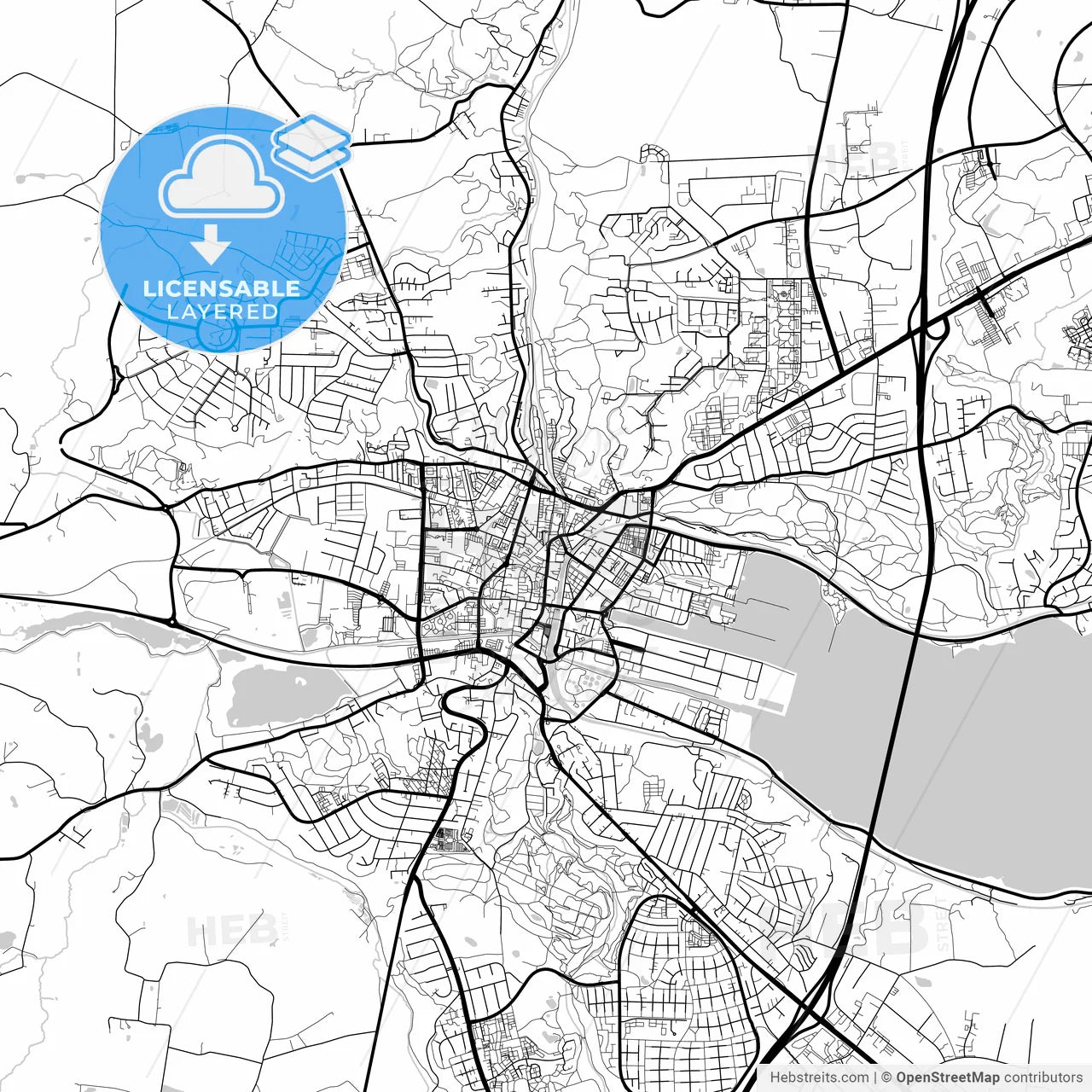 Layered PDF map of Vejle Municipality, Denmark