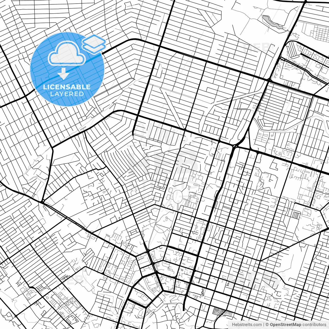 Layered PDF map of Shymkent, South Kazakhstan Region, Kazakhstan