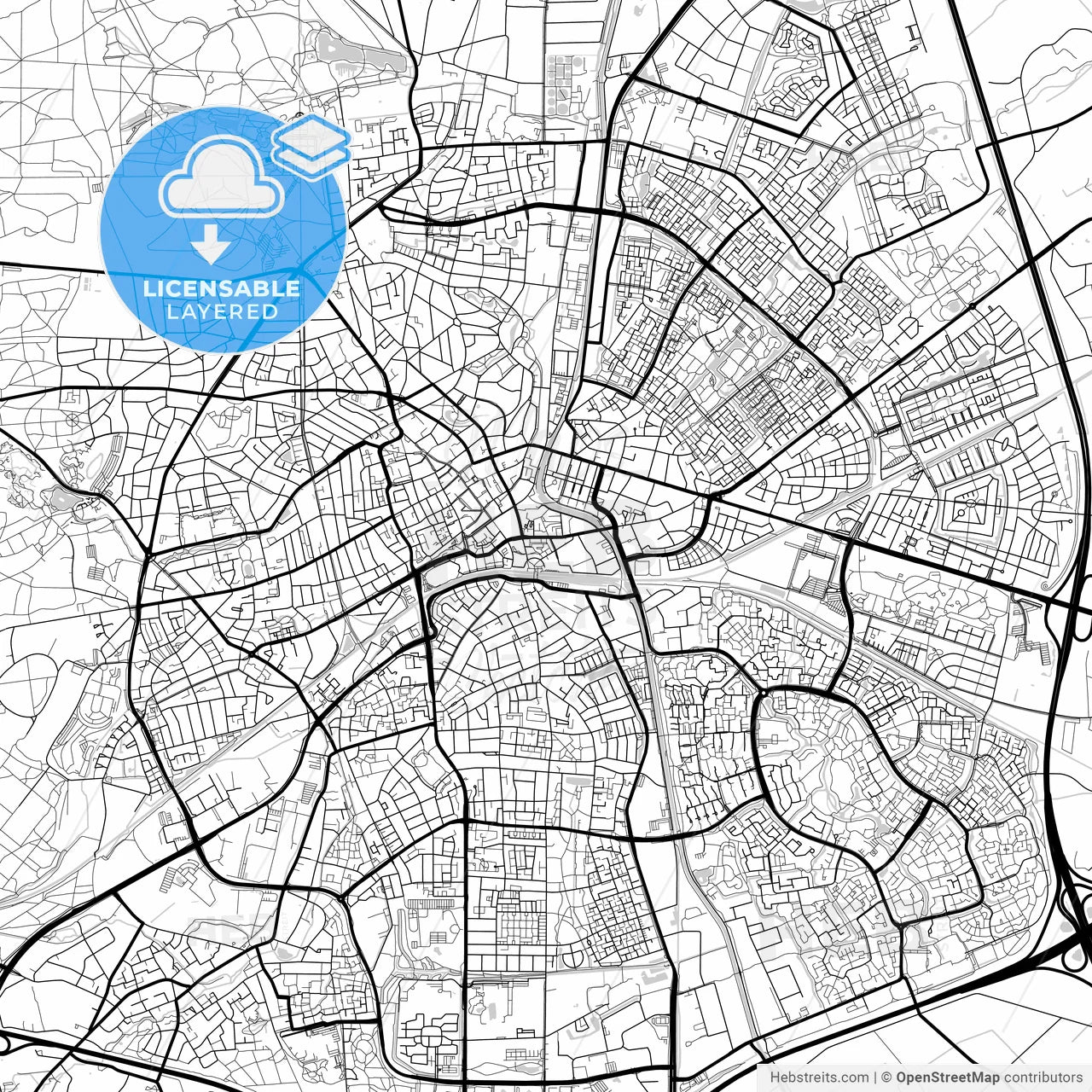 Layered PDF map of Apeldoorn, Gelderland, Netherlands