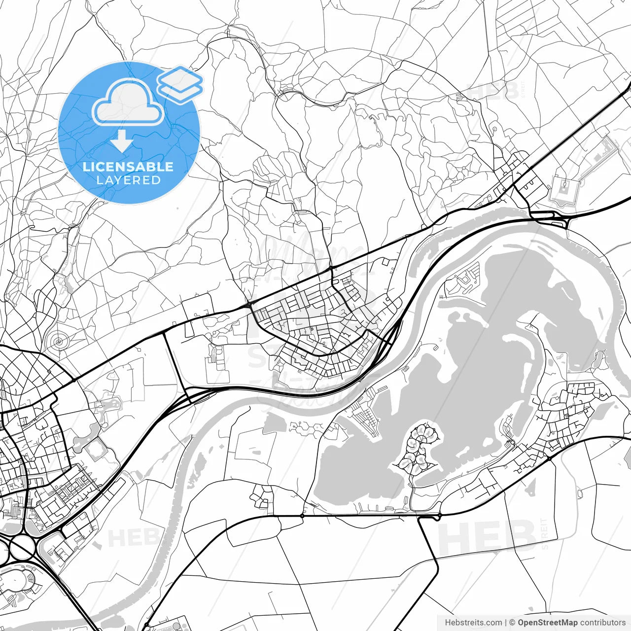 Layered PDF map of Rheden, Gelderland, Netherlands
