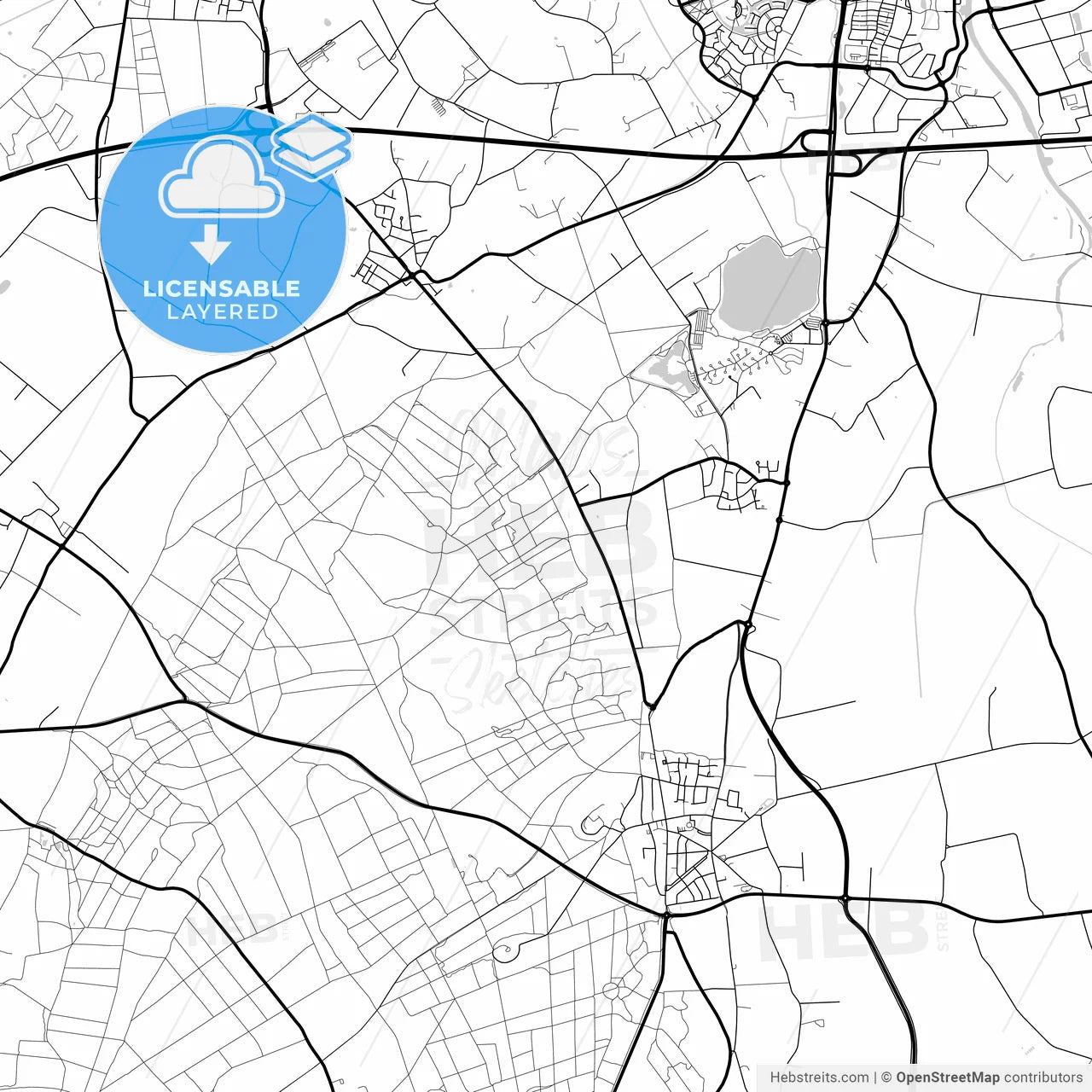 Layered PDF map of Montferland, Gelderland, Netherlands