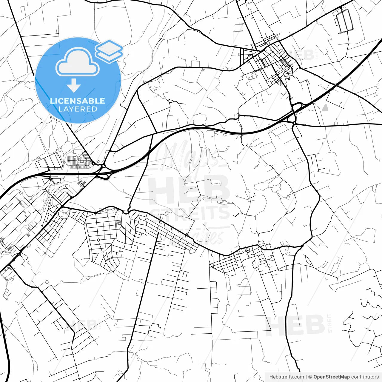 Layered PDF map of Marratxí, 7141, Spain