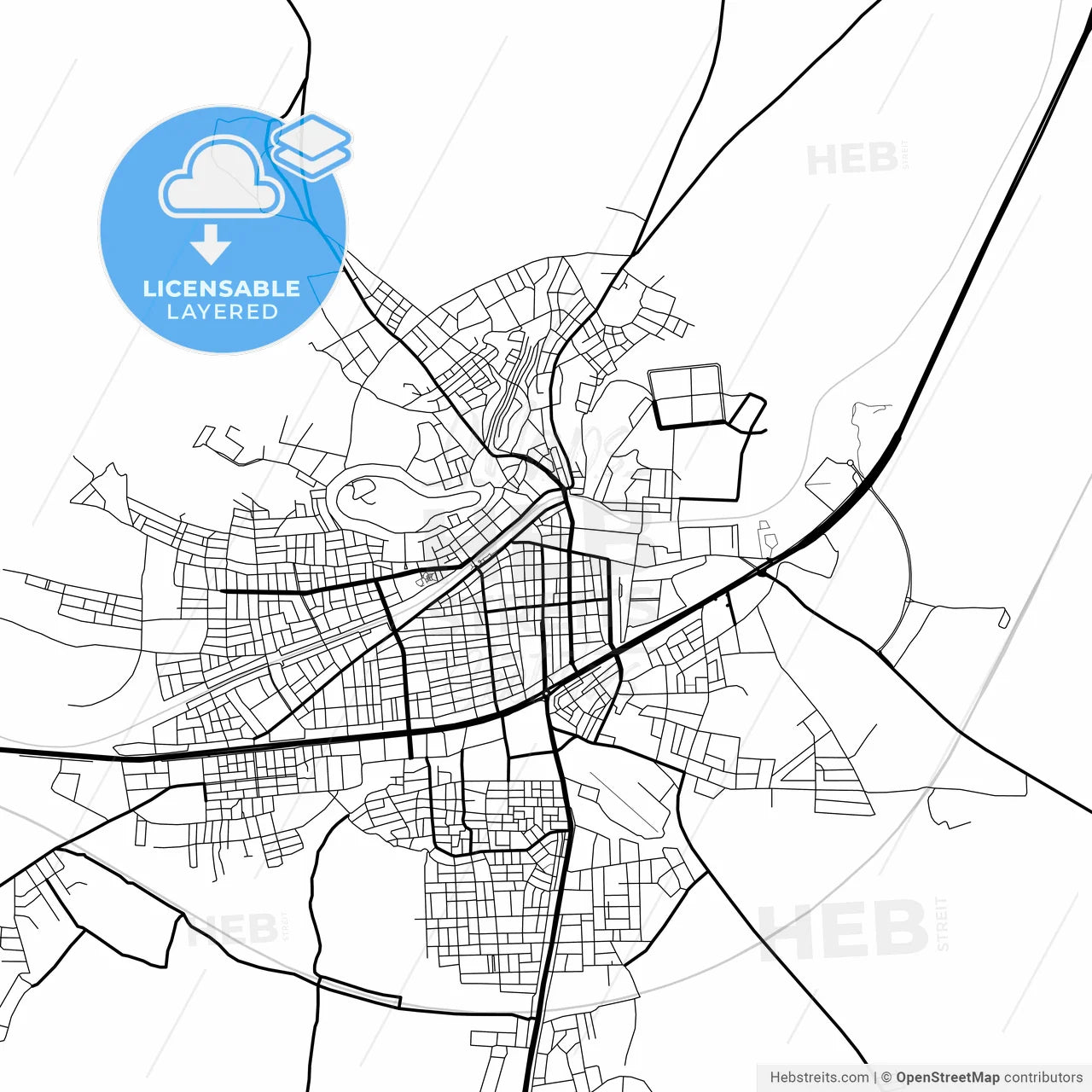Layered PDF map of Polatlı, Ankara, Turkey
