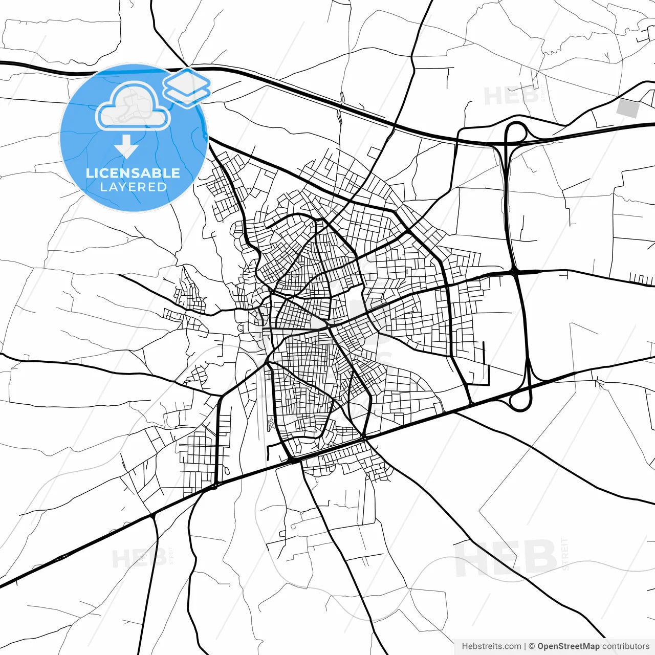 Layered PDF map of Nizip, Gaziantep, Turkey
