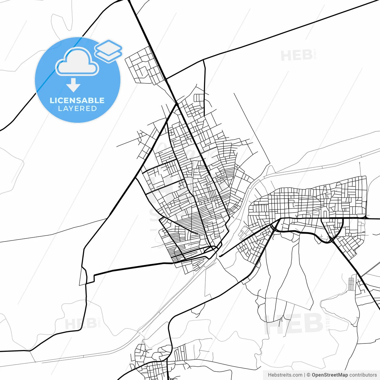 Layered PDF map of Ceylanpınar, Şanlıurfa, Turkey