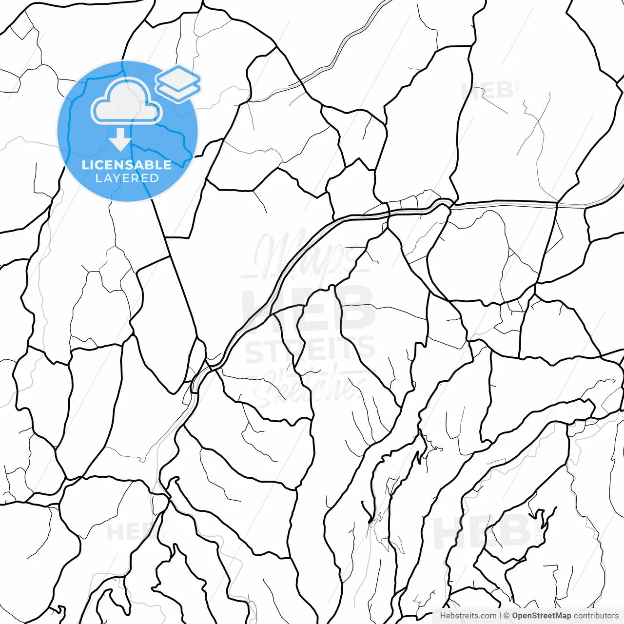 Layered PDF map of Terme, Samsun, Turkey