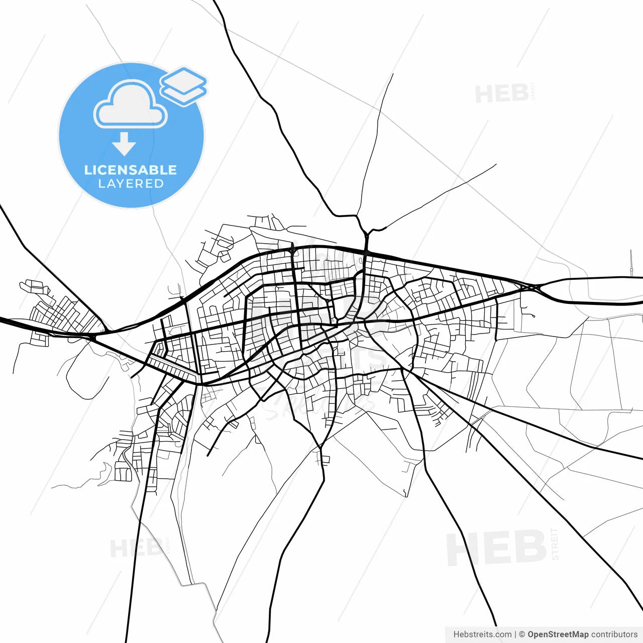 Layered PDF map of Ilgın, Konya, Turkey