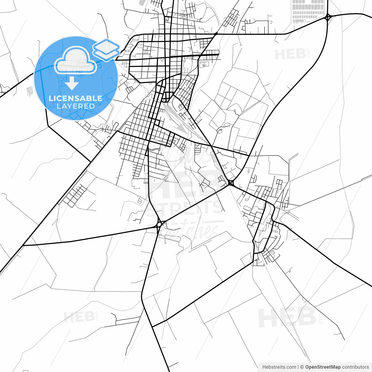 Layered PDF map of Morón, Ciego de Ávila, Cuba
