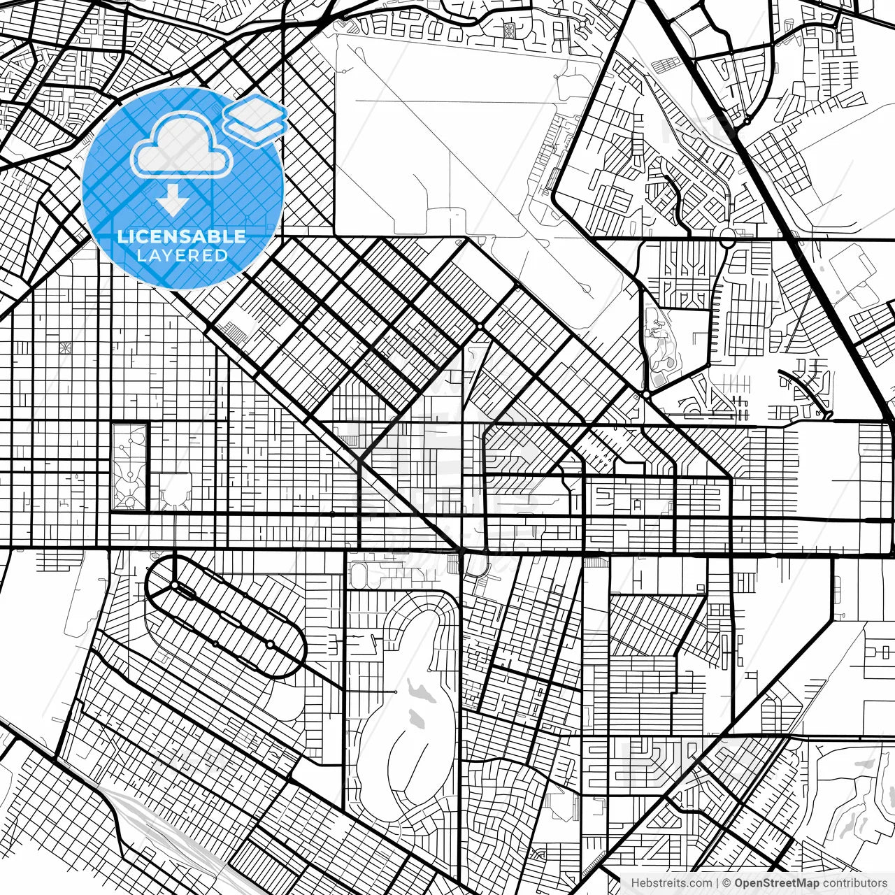 Layered PDF map of Torreón, Coahuila, Mexico