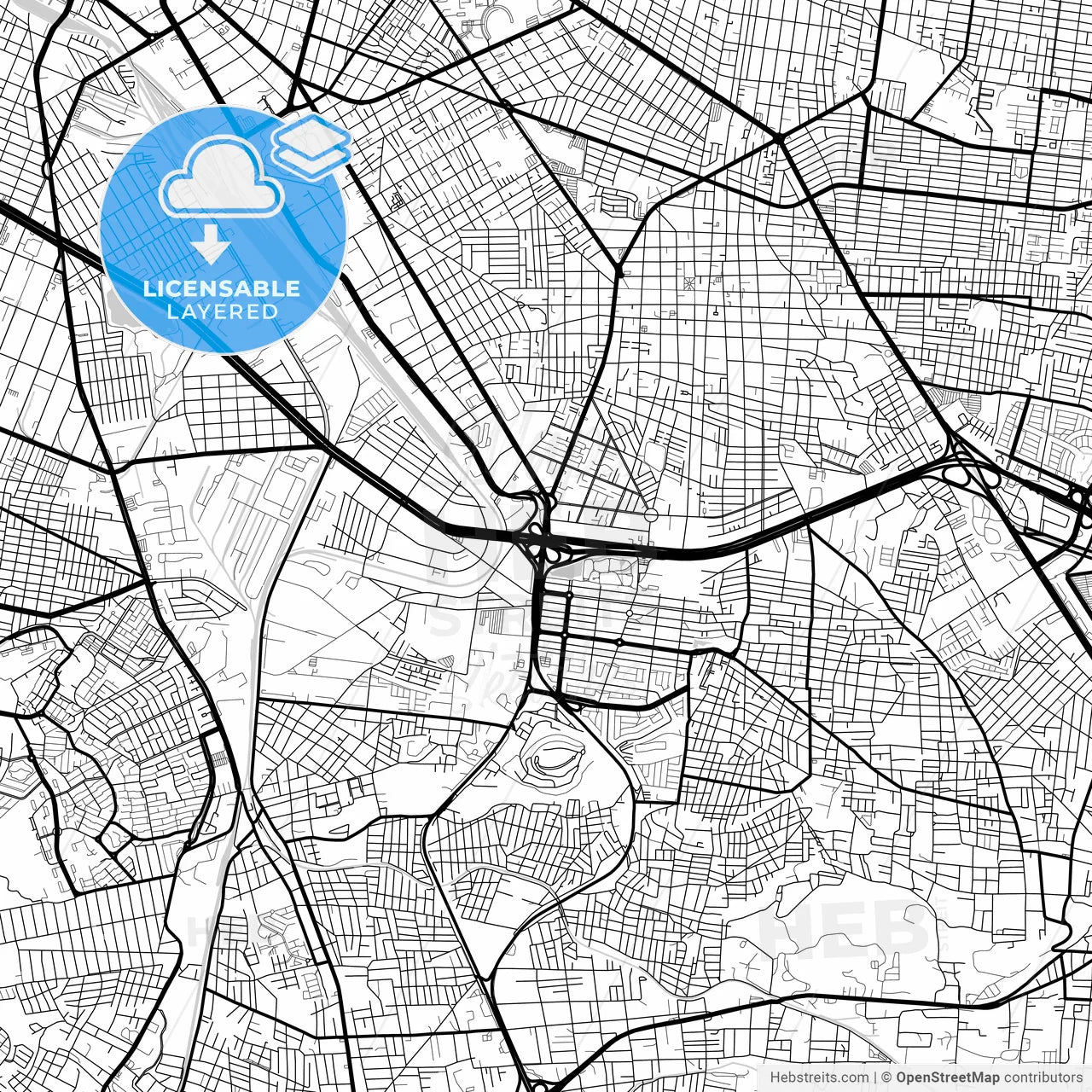 Layered PDF map of Tlaquepaque, Jalisco, Mexico
