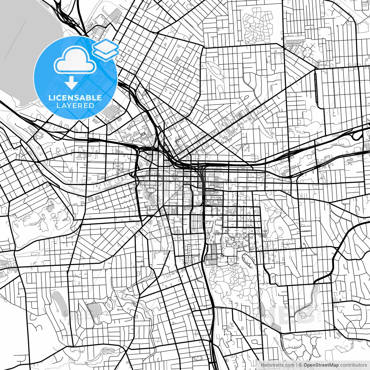Layered PDF map of Syracuse, New York, United States