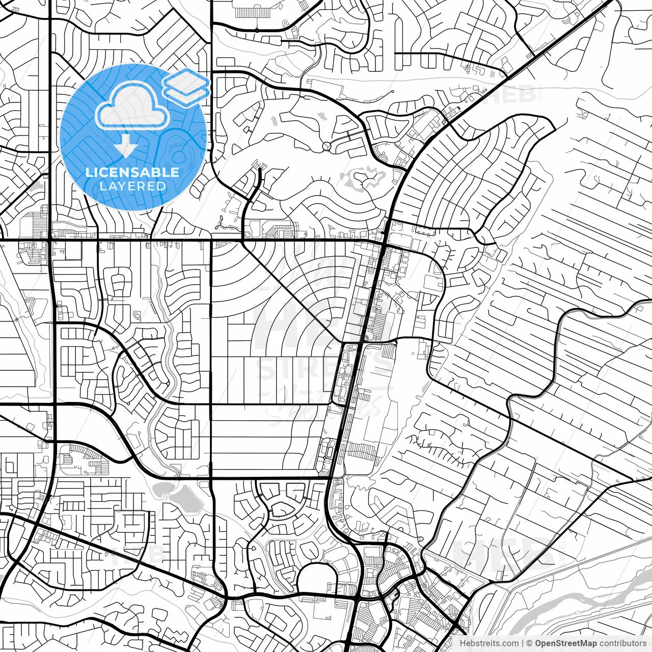 Layered PDF map of Rio Rancho, New Mexico, United States