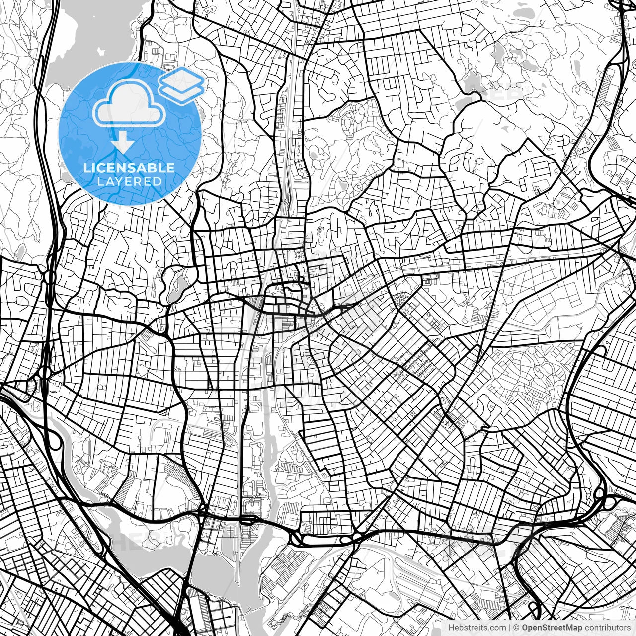 Layered PDF map of Malden, Massachusetts, United States