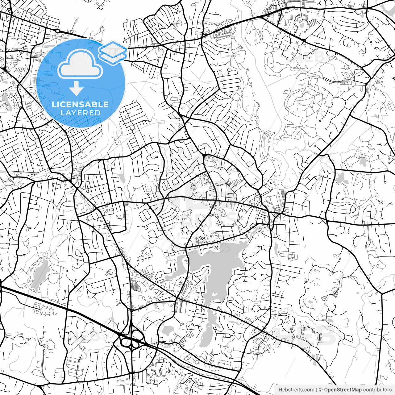 Layered PDF map of Weymouth Town, Massachusetts, United States
