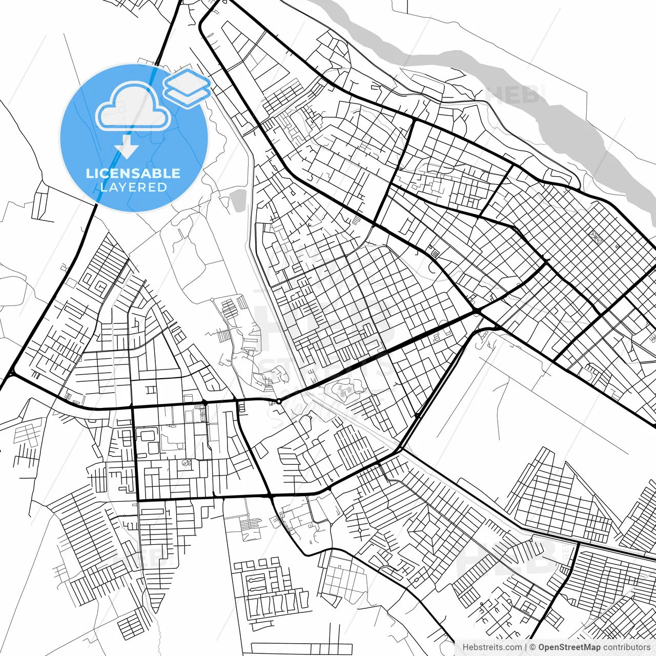 Layered PDF map of Barinas, Venezuela