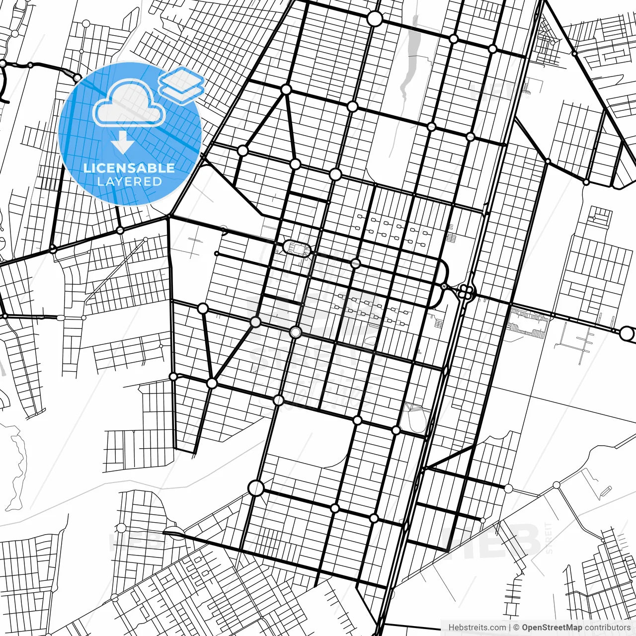 Layered PDF map of Sinop, Brazil